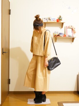 「A part by（アパートバイ）のアイテム（オールインワン・サロペット）」を使った、hutaba*さん（レディース・160cm）の春コーディネート