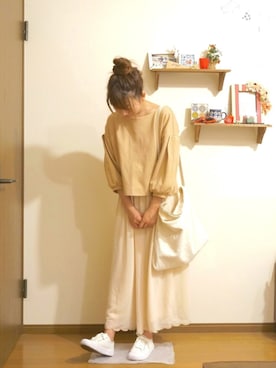 「A part by（アパートバイ）のアイテム（オールインワン・サロペット）」を使った、hutaba*さん（レディース・160cm）の春コーディネート