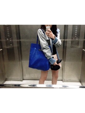 「American Apparel（アメリカンアパレル）の
Corduroy Circle Skirt
（スカート、ピンク系）」を使った、chrさん（レディース・163cm）の春コーディネート