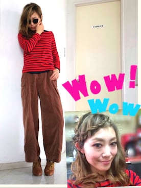 「アレンジ」｜「アイテム（その他）」を使った、あきちんさん（レディース・164cm）の春コーディネート