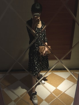 「H&M（エイチ・アンド・エム）のアイテム（メッセンジャーバッグ）」を使った、Zzriさん（レディース・166cm）の夏コーディネート