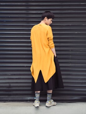 「アイテム（その他アウター）」を使った、E-WEARさん（レディース・172cm）の春コーディネート