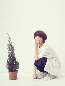 「アイテム（その他トップス）」を使った、E-WEARさん（レディース・162cm）の春コーディネート