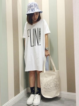 「 E-WEAR」｜E-WEARさん（レディース・164cm）の春コーディネート