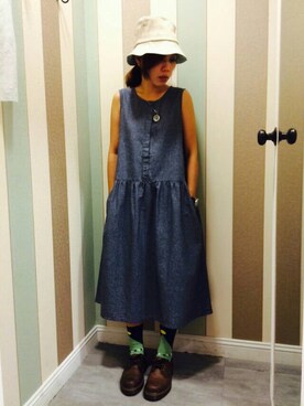 「 E-WEAR」｜E-WEARさん（レディース・154cm）の夏コーディネート