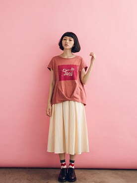 「アイテム（トップス）」を使った、E-WEARさん（レディース・158cm）の夏コーディネート