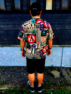 「RESERVED NOTEのアイテム」を使った、大地ッチさん（メンズ・168cm）の夏コーディネート