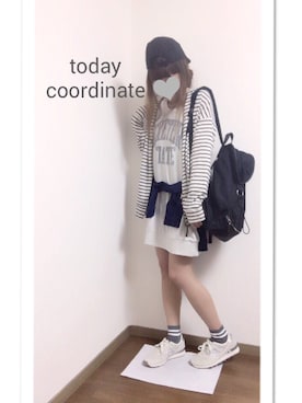 「スウェット×シャツ」｜「アイテム（その他）」を使った、i-waさん（レディース・151cm）の冬コーディネート
