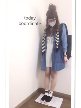 「春ワンピ」｜「アイテム（その他シューズ）」を使った、i-waさん（レディース・151cm）の春コーディネート