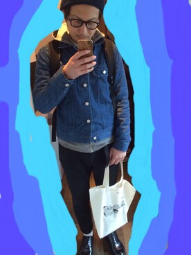 「COMESANDGOES」｜「アイテム（ブルゾン）」を使った、しょうちゃんさん（メンズ・175cm）の春コーディネート