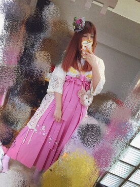 「H&M（エイチ・アンド・エム）のアイテム（ポンチョ）」を使った、ゆりいいいいさん（レディース・165cm）の春コーディネート