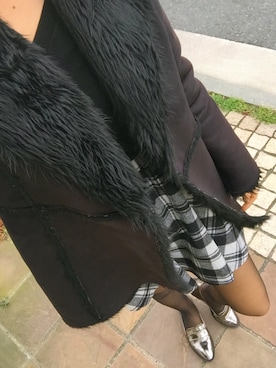 「黒ニット」｜Honamoon🌙さん（レディース・167cm）の冬コーディネート