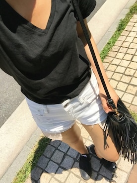 「CONVERSE（コンバース）のCO CANVAS ALL STAR OX（スニーカー）」を使った、Honamoon🌙さん（レディース・167cm・20代）の夏コーディネート