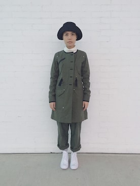 「NIKE NSW（ナイキエヌエスダブリュー）のアイテム」を使った、薄荷糖さん（レディース・163cm）の秋コーディネート