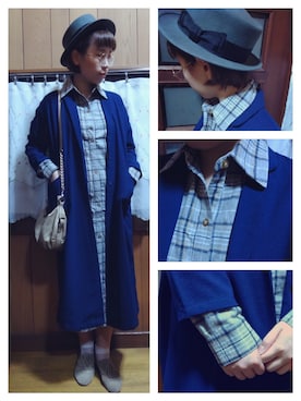 「ロング」｜「アイテム（その他シューズ）」を使った、MOIさん（レディース・169cm）の秋コーディネート