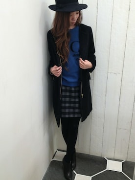 「Abahouse Devinette（ドゥヴィネット）のアイテム（ジャケット/アウター）」を使った、MAYUMIさん（レディース・163cm）の秋コーディネート