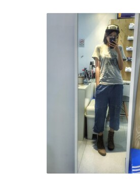 「ESPRIT（エスプリ）のアイテム（パンツ）」を使った、Imbygさん（レディース・173cm）の秋コーディネート