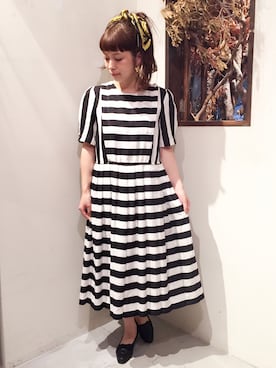 「RAINBOW（レインボー）のアイテム」を使った、古着屋RAINBOWさん（レディース・153cm）の夏コーディネート