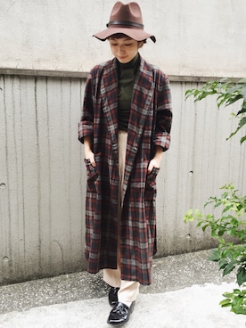 「RAINBOW（レインボー）のアイテム」を使った、古着屋RAINBOWさん（レディース・153cm）の秋コーディネート
