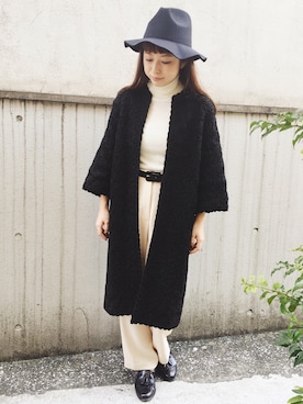 「RAINBOW（レインボー）のアイテム」を使った、古着屋RAINBOWさん（レディース・153cm）の秋コーディネート