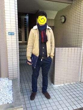 「SWAGGER（スワッガー）のアイテム（ブルゾン）」を使った、ｙｕさん（メンズ・182cm）の冬コーディネート
