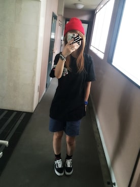 「Gregory」｜「アイテム（ニットキャップ/ビーニー）」を使った、さちこさん（レディース・165cm）の秋コーディネート