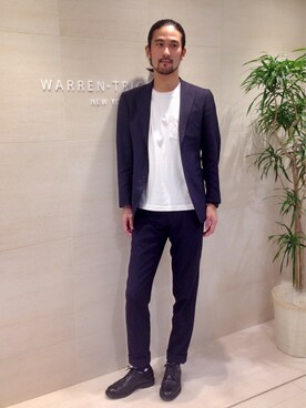 「アイテム（テーラードジャケット）」を使った、寺田洸さん（メンズ・180cm）の春コーディネート