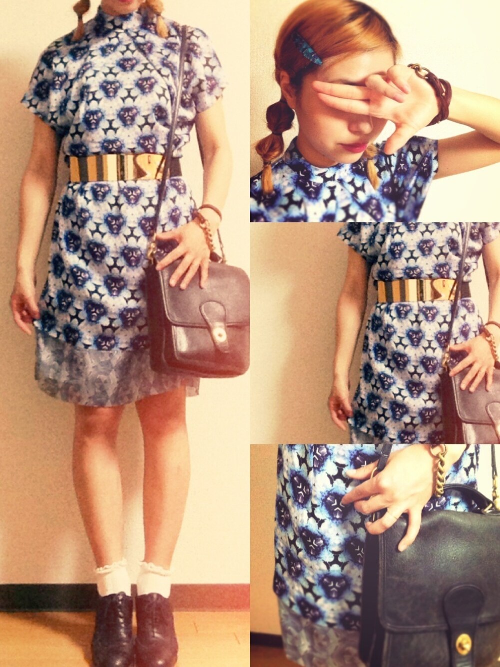 グレー系のフィギュア、パープル系のスポーツグッズを着用したレディースの夏コーディネートの1枚目の写真