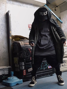 「FRESH.I.AM（フレッシュ.アイ.アム）のアイテム」を使った、Sandanさん（メンズ・168cm）の冬コーディネート