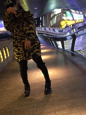 「FRESH.I.AM（フレッシュ.アイ.アム）のアイテム」を使った、Sandanさん（メンズ・168cm）の冬コーディネート