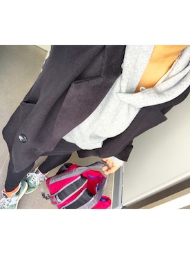 「patagonia」｜「アイテム（チェスターコート）」を使った、yumixxxさん（レディース・156cm）の冬コーディネート