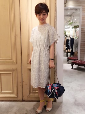 「アイテム（ワンピース/ドレス）」を使った、terahataさん（レディース・156cm）の春コーディネート