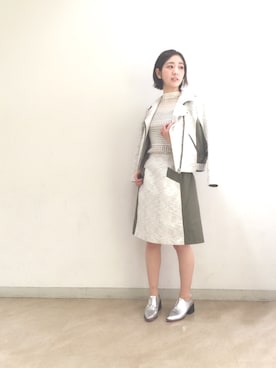 「アイテム（ドレスシューズ）」を使った、terahataさん（レディース・156cm）の冬コーディネート