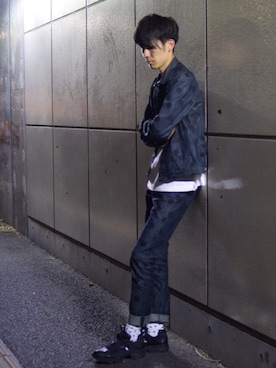 「Paul Smith（ポールスミス）のアイテム（デニムジャケット）」を使った、Ryota nakamuraさん（メンズ・185cm）の夏コーディネート