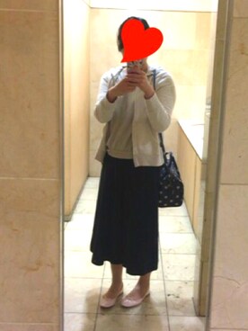 「キュロット」｜「アイテム（バレエシューズ）」を使った、たけも さん（レディース・163cm）の春コーディネート