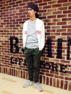 「GLOBE（グローヴ）のアイテム」を使った、kyouhei.watanabeさん（メンズ・170cm）の秋コーディネート