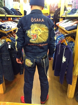 「Gabor（ガボール）のアイテム（ウォレットチェーン）」を使った、まーくんさん（メンズ・175cm）の冬コーディネート