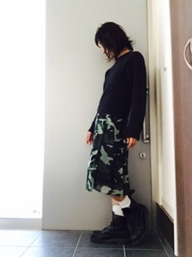 「RESTIR（リステア）のアイテム」を使った、サオルさん（レディース・153cm）の秋コーディネート