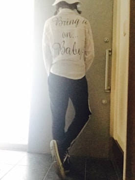 「GALSTAR（ギャルスター）のアイテム（帽子）」を使った、サオルさん（レディース・153cm）の秋コーディネート