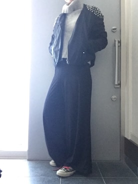 「Phebely（フィービリー）のアイテム」を使った、サオルさん（レディース・153cm）の冬コーディネート