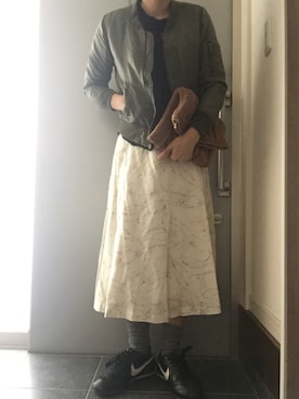 「&sloe（アンドスロウ）のアイテム」を使った、サオルさん（レディース・153cm）の冬コーディネート