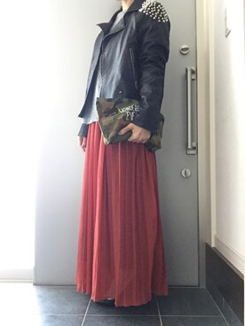「Phebely（フィービリー）のアイテム」を使った、サオルさん（レディース・153cm）の冬コーディネート