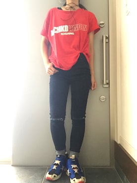 「ミチコロンドン」｜サオルさん（レディース・153cm）の夏コーディネート
