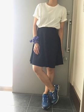 「バンダナ巻き」｜サオルさん（レディース・153cm）の夏コーディネート