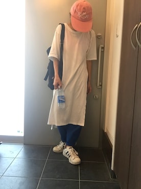 「ポカリコーデバトン」｜サオルさん（レディース・154cm）の夏コーディネート