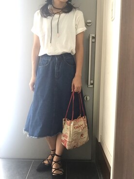「ラリエット」｜サオルさん（レディース・154cm）の秋コーディネート