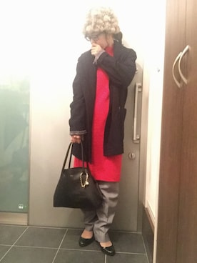 「ベレー帽推奨委員会」｜「アイテム（パンプス）」を使った、サオルさん（レディース・153cm）の秋コーディネート