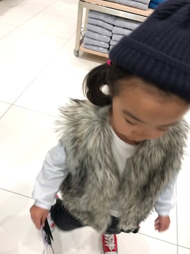 「OLD NAVY（オールドネイビー）のアイテム（その他アウター）」を使った、emiriさん（キッズ・90cm）の秋コーディネート