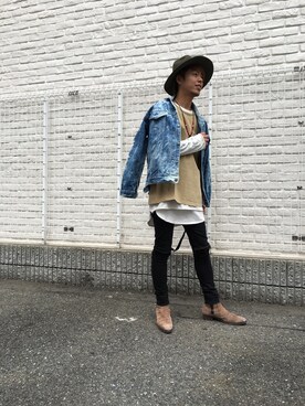 「COTE MER （コートメール）のアイテム（ブルゾン）」を使った、motohisaさん（メンズ・175cm）の秋コーディネート