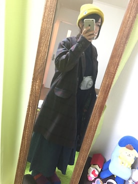 「チチカカ」｜「アイテム（その他アウター）」を使った、ぶたさん（レディース・155cm）の秋コーディネート